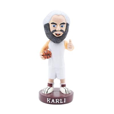 China Cheap Rumor Head NBA Basketball Flip Head Karli Resin Bobblehead Manufacturer From China for sale