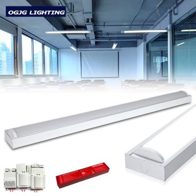 China OGJG Radiator ip40 4ft 5ft sensor 6000k aluminum tube mount emergency battery operated led linear light for sale