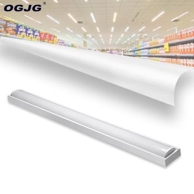 China Aluminum Slim 2ft 3ft 4ft 5ft Aluminum Radiator 40W 60W Led Linear Light Fixtures Led Batten Light For Supermarket for sale