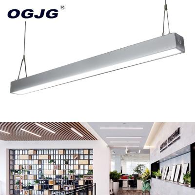 China OGJG 30W 40W Aluminum Radiator UP DOWN Desk Lighting Hanging Lamps Aluminum Suspended LED Linear Light for sale