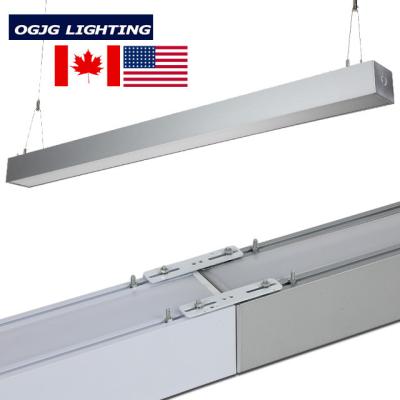 China Office/School/Supermarket/Hotel Seamless Connection Office and Supermarket 8ft ETL Led Linear Up and Down Pendant Light Fixture for sale