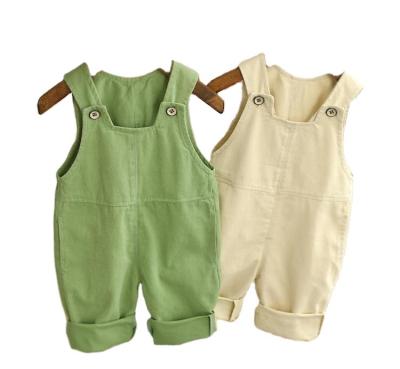 China Girls Breathable Suspenders Spring Pants Autumn Style Girls Spring Children's Trousers And Boys Overalls Loose Trousers P4945 for sale