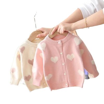 China Breathable girls spring new girls sweater coat children's coat spring cardigan and knitting cardigan P4877 for sale