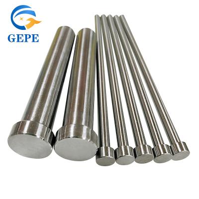 China SKD61 Full Hard Flat Ejector Pin , Punch Ejector Pins Hardened Nitriding Mould Support Pin for sale