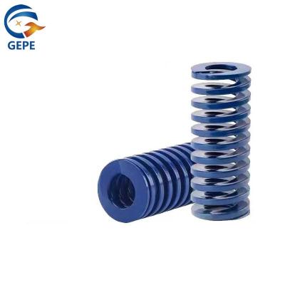 China Blue Die Springs 65mn Strong Compression Hardware Flat Wire Spring Te koop