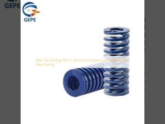 Blue Die Springs 65mn Strong Compression Hardware Flat Wire Spring