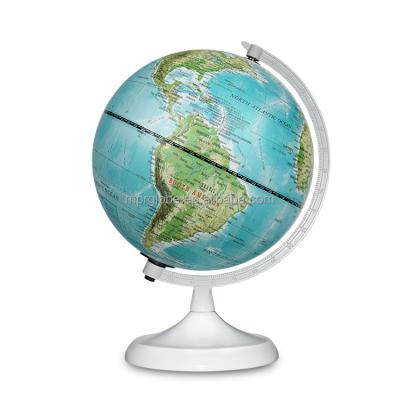 China 20cm Diameter Physical Map Green Ocean World Globe for sale