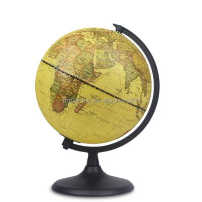 China Hot Selling Metal Base PVC Political World Rotating Antique Globe for sale