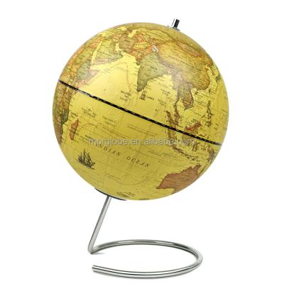 China Home Office Education 22.8cm Diameter Decorating Stainless Steel World Globe for sale