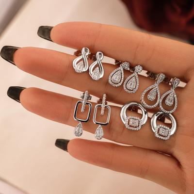 China Trendy Newcomer 925 Sterling Silver Luxury Fashion Custom Dylam Designs 2021 Korean Bridal Women Circle Wand Earrings for sale