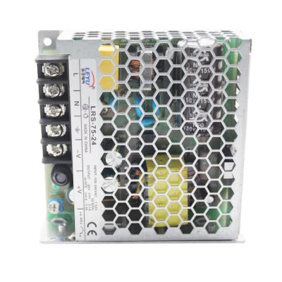 China Universal AC Input Hot Selling Full Range Power Supply LEYU LRS-75-24 Single Output AC In DC 24v 3.2a 75w for sale