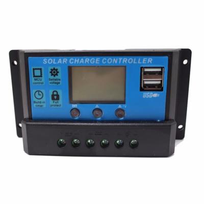 China Charger Controller Solar Panel Battery Charge Controller 20A LCD Solar Collector PWM 10a 12v rohs mppt controller for sale