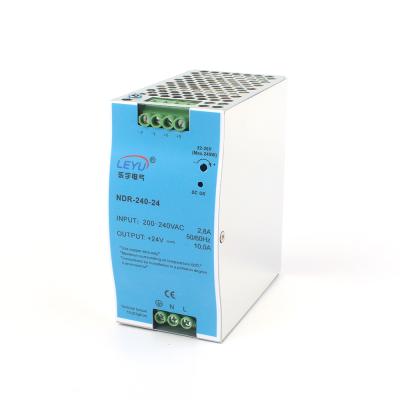 China NDR-240W 12V 24V Machinery Din Rail Power Supply For Machinery Equipment 24v 200w Power Supply for sale