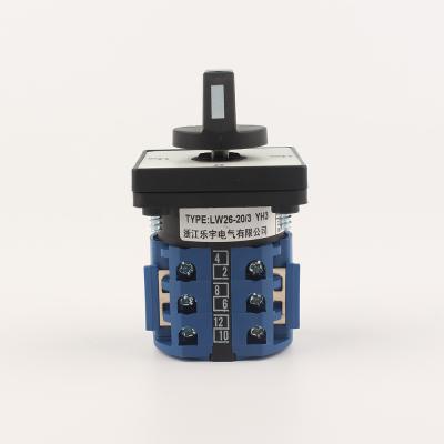 China Okey Trade Brand LW26 Rotary Switch 3 Poles 3 Positions Waterproof Rotary Switch 20A 25A 32A 63A 125A LW26-63-3-3 for sale