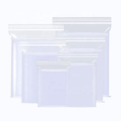 China Moisture Proof Resealable PE Plastic Poly Seal With Logo Clear Poly LDPE Ziplock Bag for sale