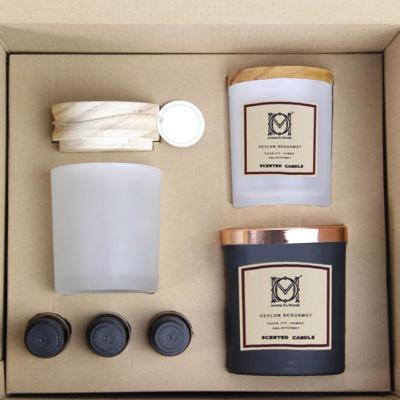 China 2022 new design new scented hot sale diy candle soy candle jars set diy diy candles making kit for sale