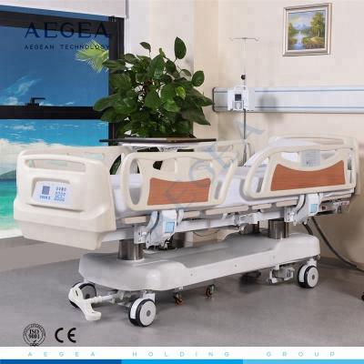 China Cama eléctrica del CPR 7 del CE ISO de AG-BR002B de la función ICU del hospital ajustable del sitio en venta