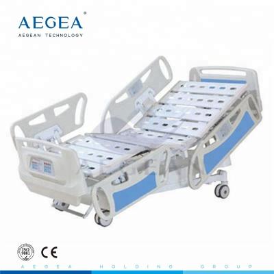 China AG-BY008 with central-controlled braking system 5-function electric hospital bed for sale