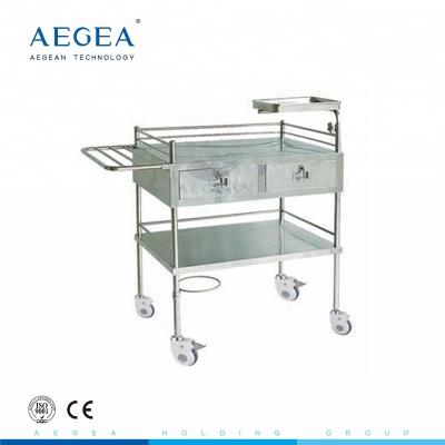 China Carretilla médica de la inyección del tratamiento de la base del acero inoxidable AG-SS058 en venta