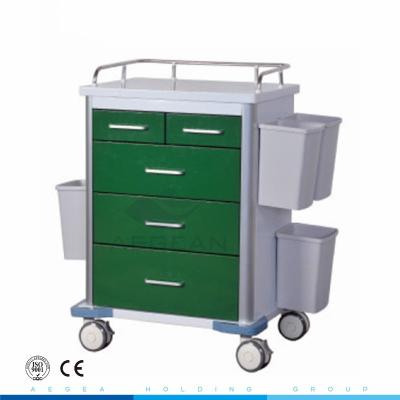 China Obscuridade AG-GS002 - o hospital multifunction verde usou o carro médico do trole para a venda à venda