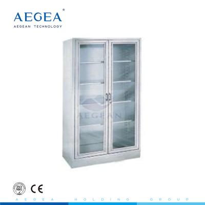 China AG-SS003 Stainless Steel cupboard hospital surgical instrument cabinet storage medical wardrobe for sale