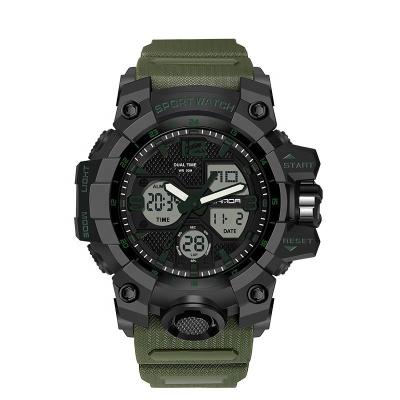 China Alarm Wholesale Sanda 6030 Chronograph Wristwatch Fashion TPU Strap Movement Men Outdoor Sports Water Resistant Japanese Digital Watch for sale