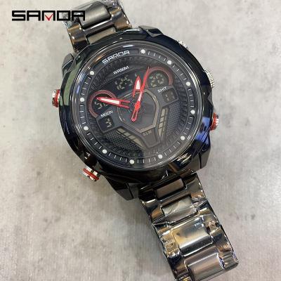 China Watch For Men 2023 Famous Brand New Model Sanda 9022 Waterproof Analog-digital Led Display Outdoor Activities Wrist Watch for sale