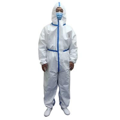 China High Quality PE Full Disposable Safety Body Protective Suit Coverall Clothing for sale