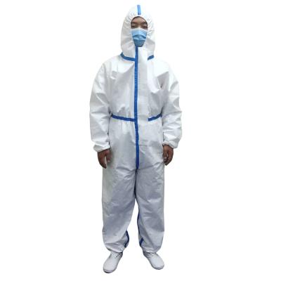 China Disposable PE Medical Protective Safety Anti Chemical Suits Disposable for sale