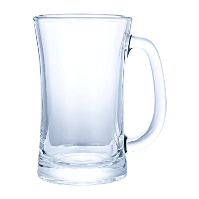 China Home CLASSIC Cheap Bar Glassware Mug Drinking Glass Factory Glass Mug With Handle Glass Juice Beer Mug for sale