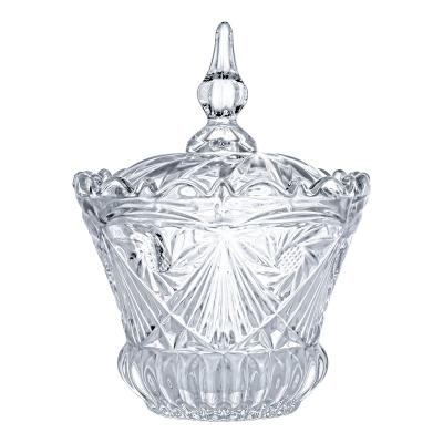 China And Exquisite Candy Jar Storage Candy Glass Fruit Bowl Custom Kitchen Customized Luxury Storage Container for sale