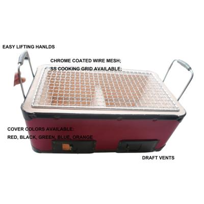 China Safety adjustable custom charcoal flame height ceramic bbq grills japanese hibachi grills for sale for sale