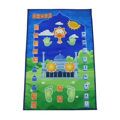 China New design washable muslim sejadah children's Islamic prayer blanket DT1705 Ramadan gift electronic educational interactive prayer mat for sale