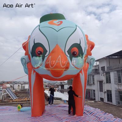 China Portable Horrific Skull Arch Inflatable Ghost Halloween Decorative Arcade For Mall Display Or Promotion for sale