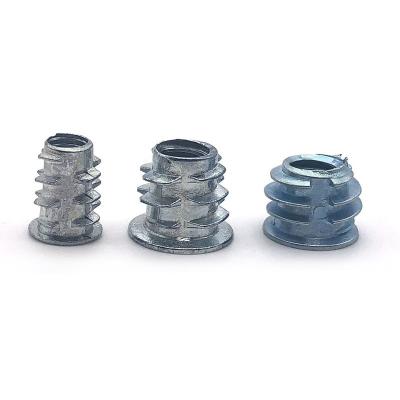 China Heavy Industry Nut Inserts Nut Threaded Wood Assortment Furniture Screw Inserts Bolt Fastener Connector Hex Socket for sale