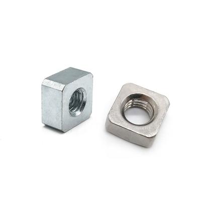 China Heavy Industry Factory Direct Sales Square Nut Stainless Steel Thin Carbon Steel Galvanized M3 M4 M5 M6 M8 M10 Square Weld Nuts for sale