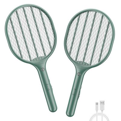 China New Design Viable Rechargeable Mosquito Swatter Mosquito Killer Pest Control Bat With Led Light for sale