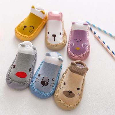 China Hot Selling Baby Socks Shoes Toddler Cartoon Newborn Floor Socks Breathable Non Slip Soft Walking Booties for sale