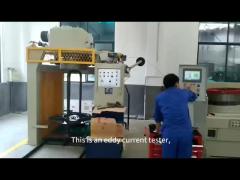 Eddy current online inspection spring wire video