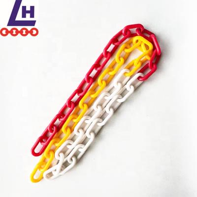 China Brand New Crowd Control 6Mm Plastic Colorful Decorative Roller PE Chain 8Mm For Road Traffic Use for sale