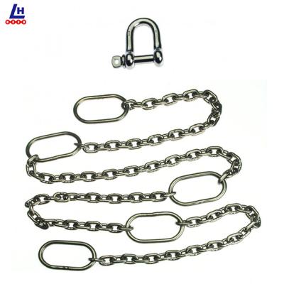 China High Quality Load Lifting G50 Pump Lifting Link Chain 304/316 Stainless Steel Short Lifting Chain for sale