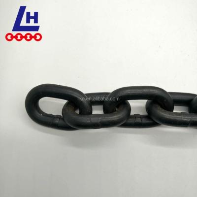 China Link Chain 8mm G80 Welded Alloy Steel G80 Steel Long Heavy Duty Painted Link Lashing Chain for sale