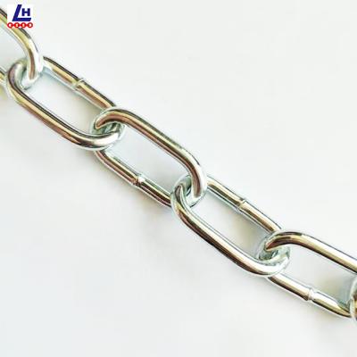 China 3mm~19mm Q195 Welded Steel Q235 Long Link Chain Lifting Link Chain Galvanized Korean Standard Link Chain for sale