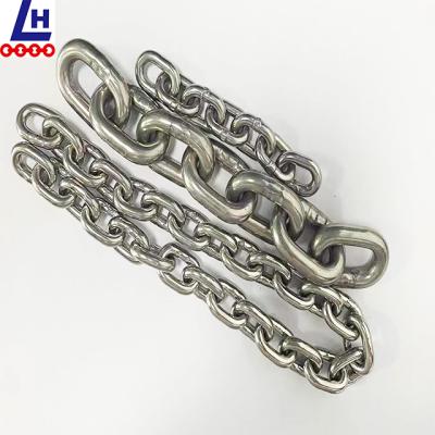 China Pull 2mm-16mm Stainless Steel Short Link DIN766 AISI316 AISI304 316 Standard Stainless Steel Chain for sale