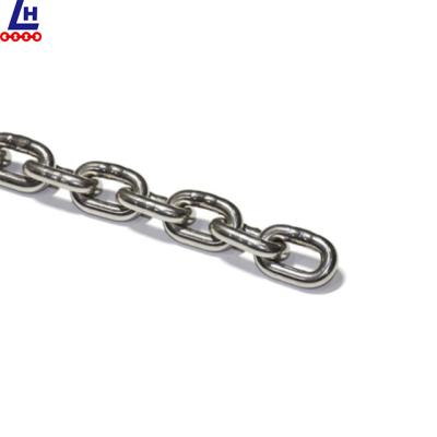 China DIN766 Stainless Steel Chain G60 Stainless Steel DIN766 Pull Welded Short Link Chain for sale