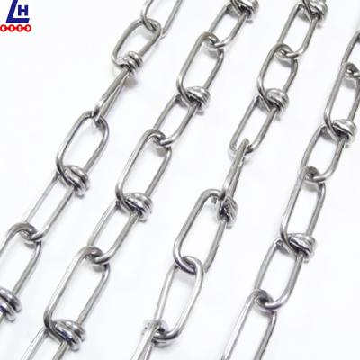 China DIN5685 Galvanized Standard Knotted Pet Products 1.4mm~5mm One Piece Chain For Heaving / Decoration Hang Knotted Chains for sale