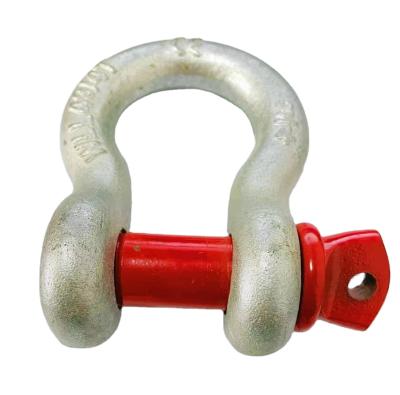 China Heavy Duty Heavy Industry US Type G209 Bow Shackle With Screw Pin for sale