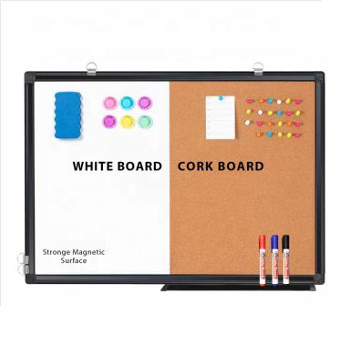 China Cork Surface Noticeboard Message Board White Erase Board Dual Use Dry Size Can Be Customized for sale