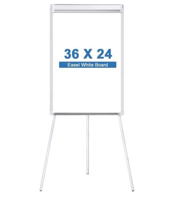 China Easy To Write And Clean Desktop Tripod Flipchart Magnetic White Dry Erase Board for sale