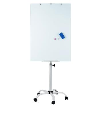 China Adjustable in Size School Art Drawing Teaching Board Standard Flip Chart Glass White Board Whiteboard with Wheel for sale